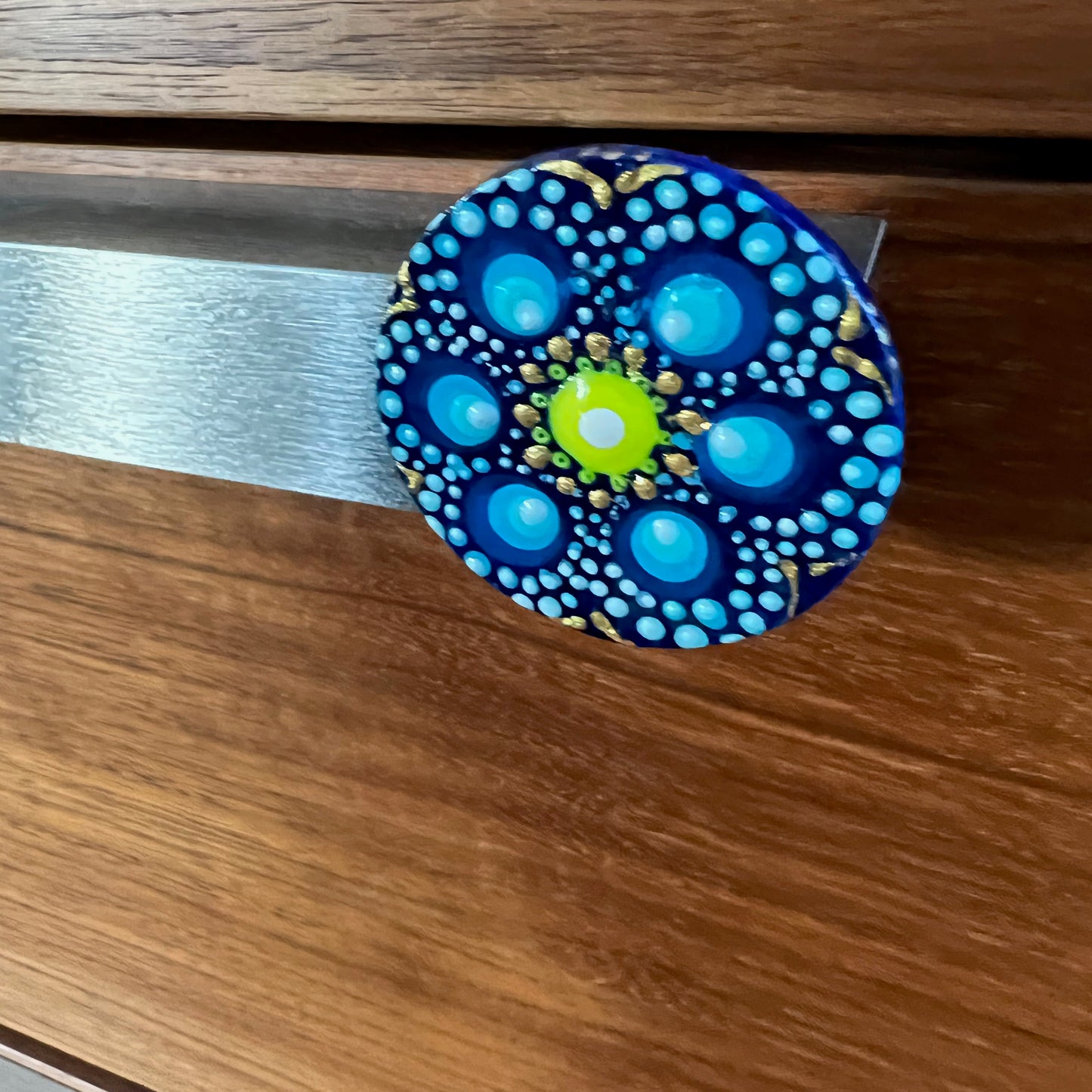 2" Blue Mandala Magnet