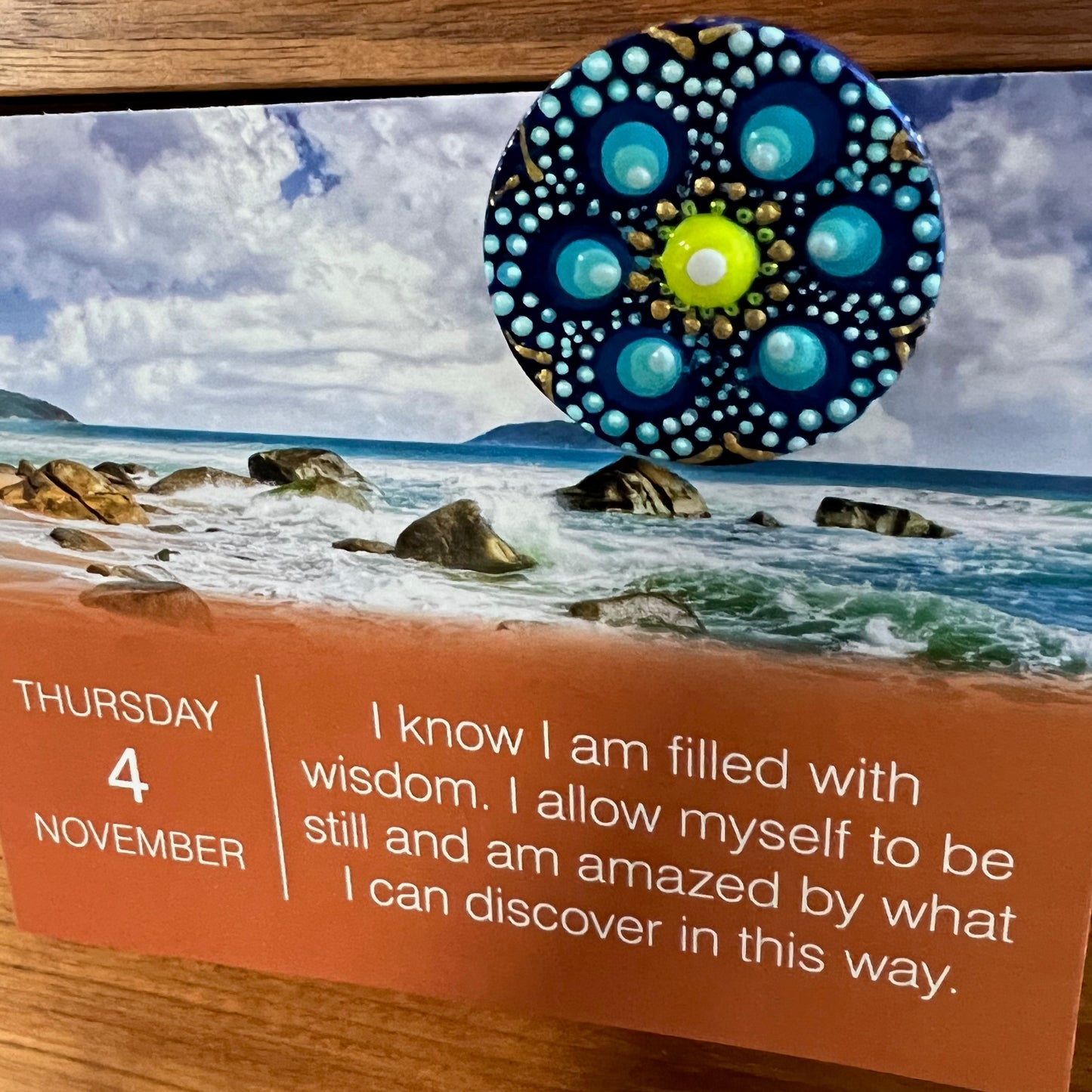 2" Blue Mandala Magnet