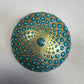 Blues in Gold Mandala Stome