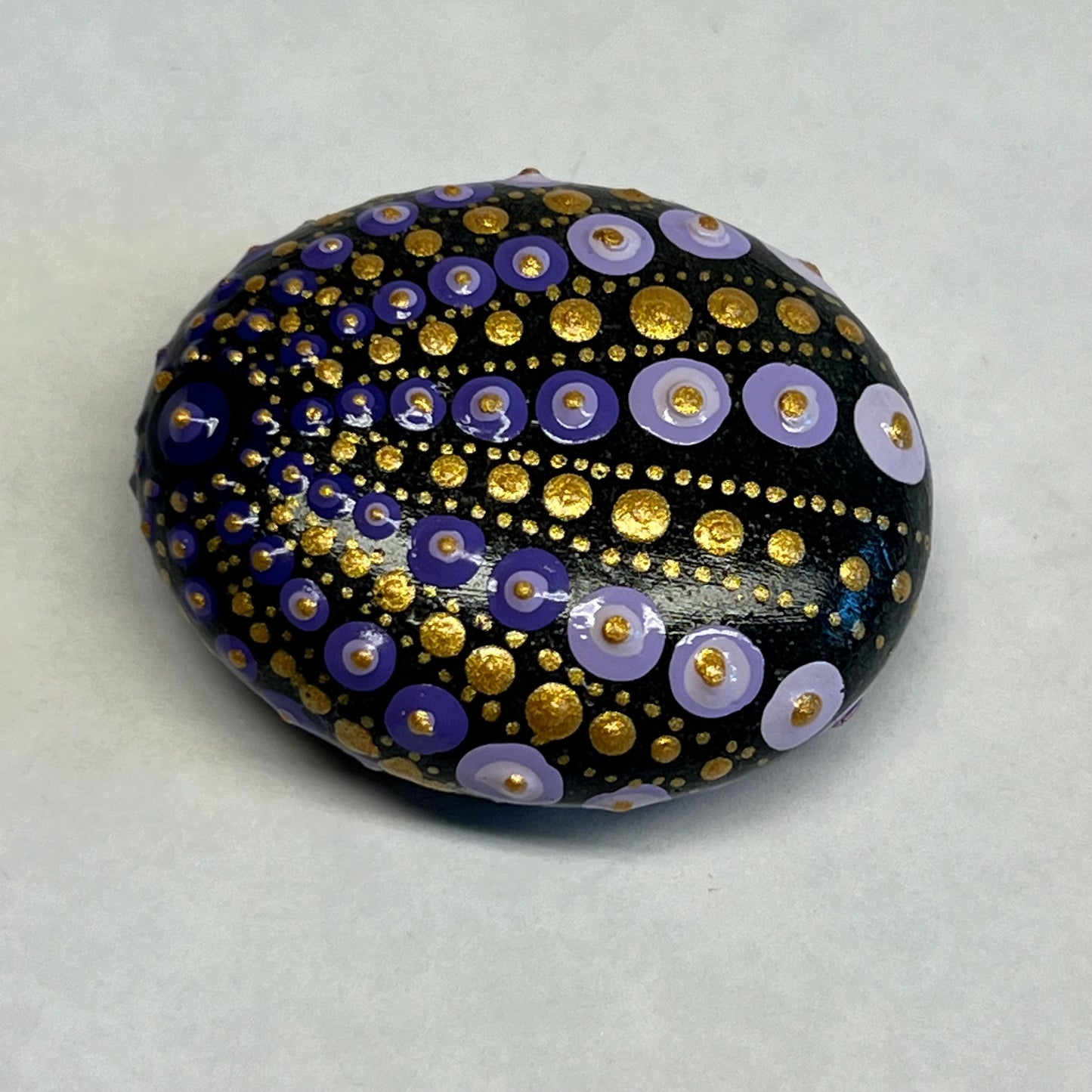 Purple & Gold Mini Stone