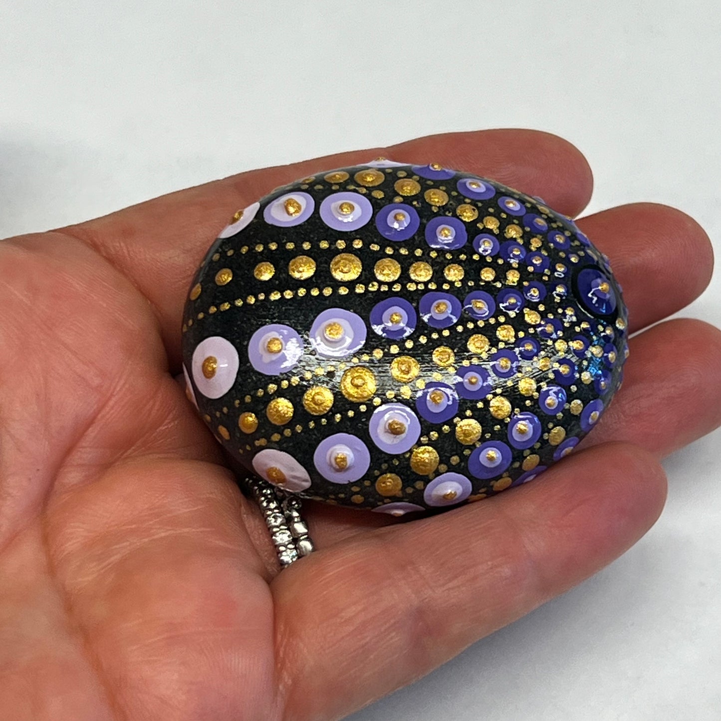 Purple & Gold Mini Stone