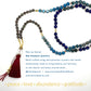 Clarity Mala Style Wrap Necklace Blues - kalindipaints