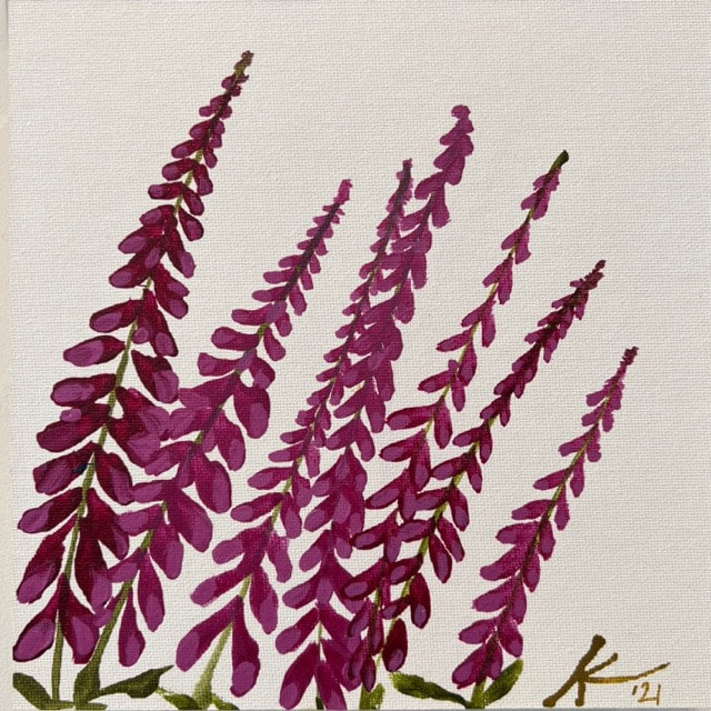 Foxglove in the Fog - kalindipaints