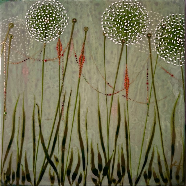 Allium Socks Painting - kalindipaints