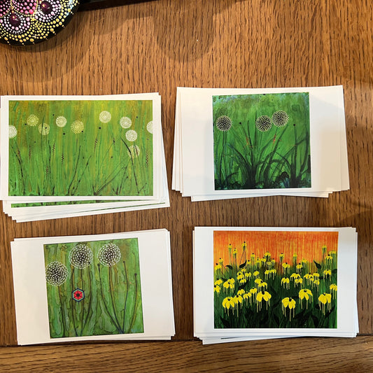 Botanical Art Postcards set of 4 - kalindipaints